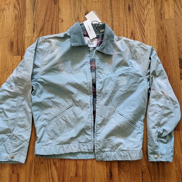 (NWT) BDG Washed cotton lined Work Jacket, Mint, Men's Small - Picture 7 of 8